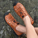 Men's Leather Sports Beach Breathable Casual Water Shoes