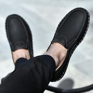 Men Leather Breathable Moccasins Loafers