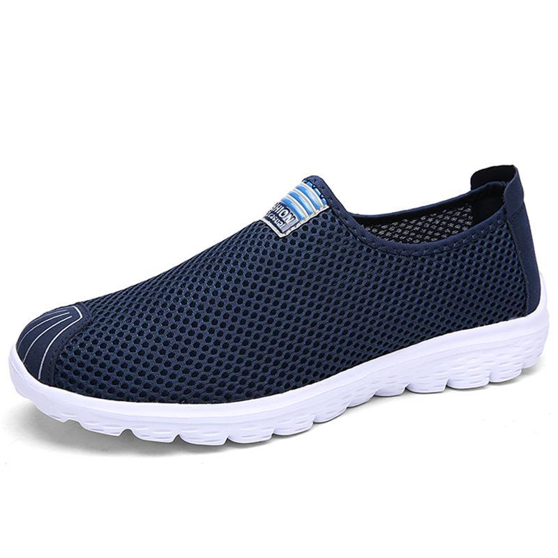 Men's Shoes Sneakers Csual Shoes Breathable Flats Mesh Running Sapato Size