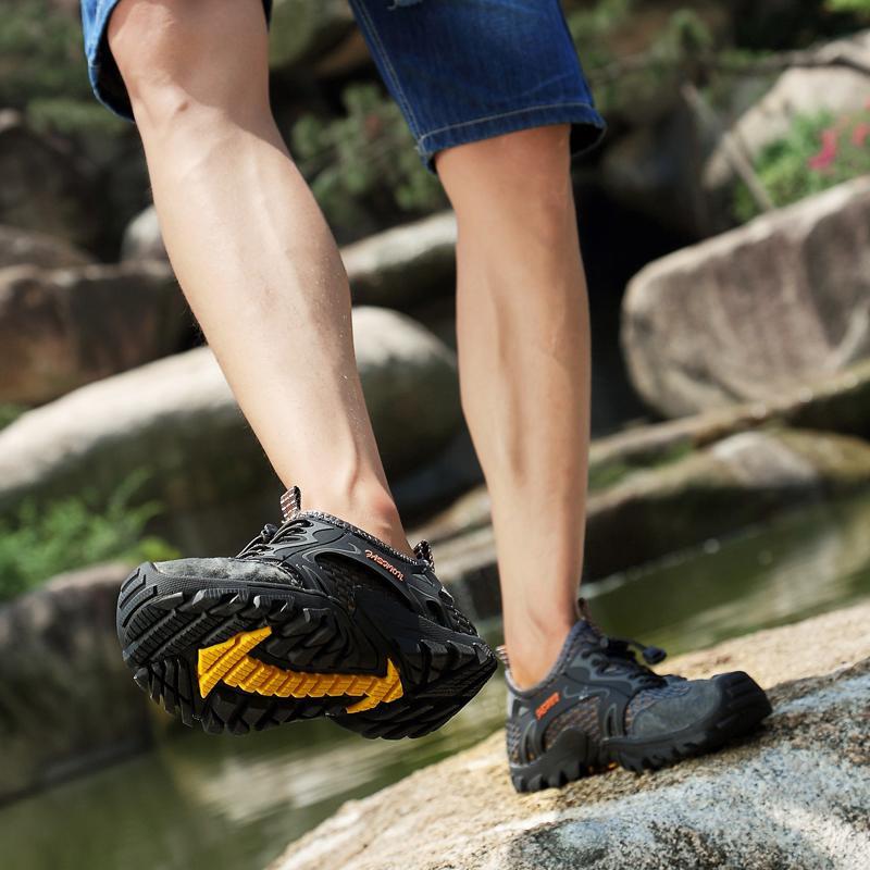 Men's outdoor hiking shoes mesh shoes breathable casual light