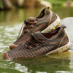Men Mesh Breathable Outdoor Hiking Water Friendly Sneakers 129321