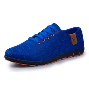 Men's Fashion Casual Shoes Genuine Leather Comfortable Flat Sneakers