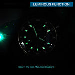 Men's Gold Stainless Steel Quartz Watches Business Chronograph Analgue Wristwatch Waterproof Luminous