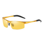 Mens Womens Night Vision Driving Sports Design Anti Glare Rain Day Glasses with Yellow Lens for Outdoor Activities Sunglasses