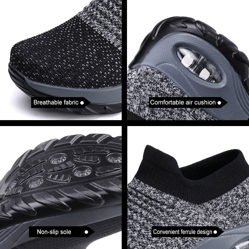 Women's Walking Shoes Sock Sneakers - Mesh Slip On Air Cushion Lady Girls Modern Jazz Dance Easy Shoes Platform Loafers