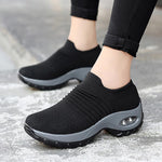 Women's Walking Shoes Sock Sneakers - Mesh Slip On Air Cushion Lady Girls Modern Jazz Dance Easy Shoes Platform Loafers