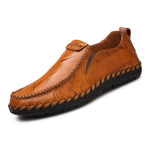 Men Loafers Shoes - Comfortable Men Leather Flat Driving Moccasins