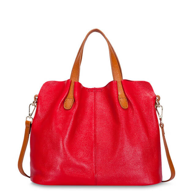 Genuine Leather Tote Large Handbags for Women